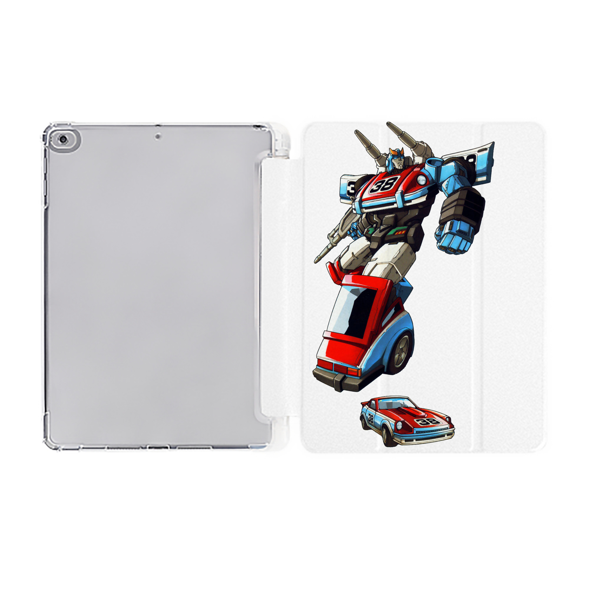 （画像用）  IPad ケース ペン収納付き 三つ折りスタンド PUレザー×シリコン 対応機種9.5/10.5/10.9インチ
